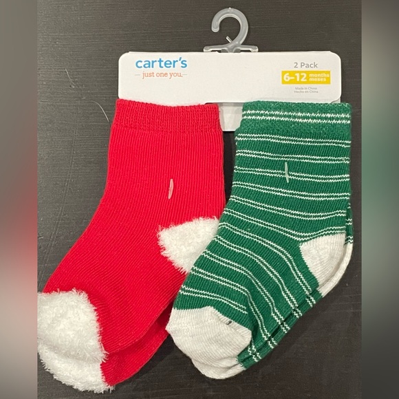 Carter's Other - Carter's Christmas Holiday Season 2-pack *New* Socks. Size 6-12 mo